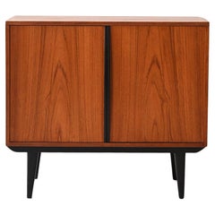 Mobile in teak con dettagli neri