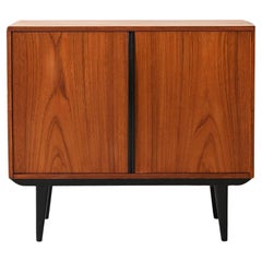 Mobile in teak con dettagli neri