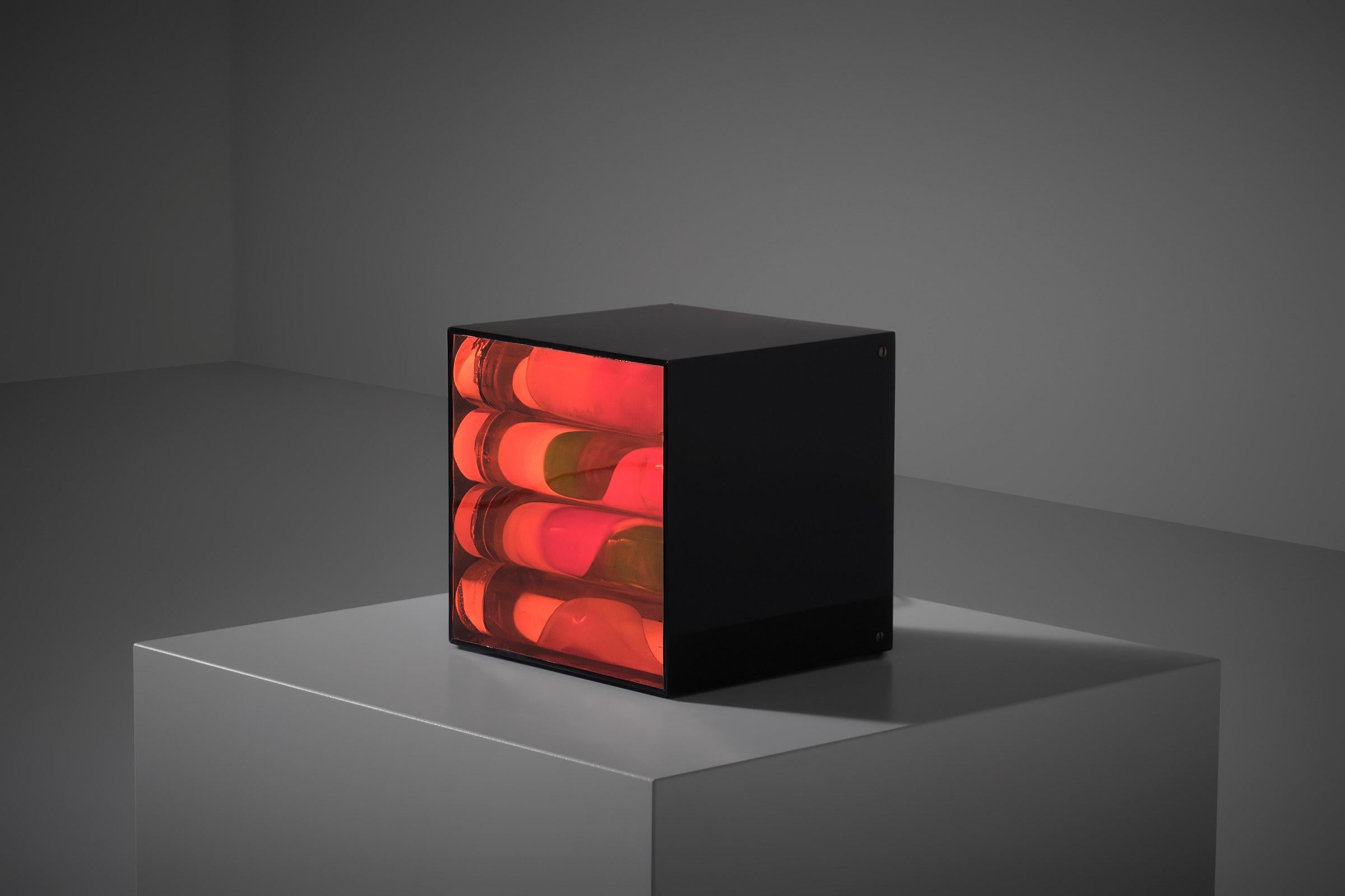 Mobile Kinetic Light box by Perla Benveniste, Buenos Aires 1970s 3