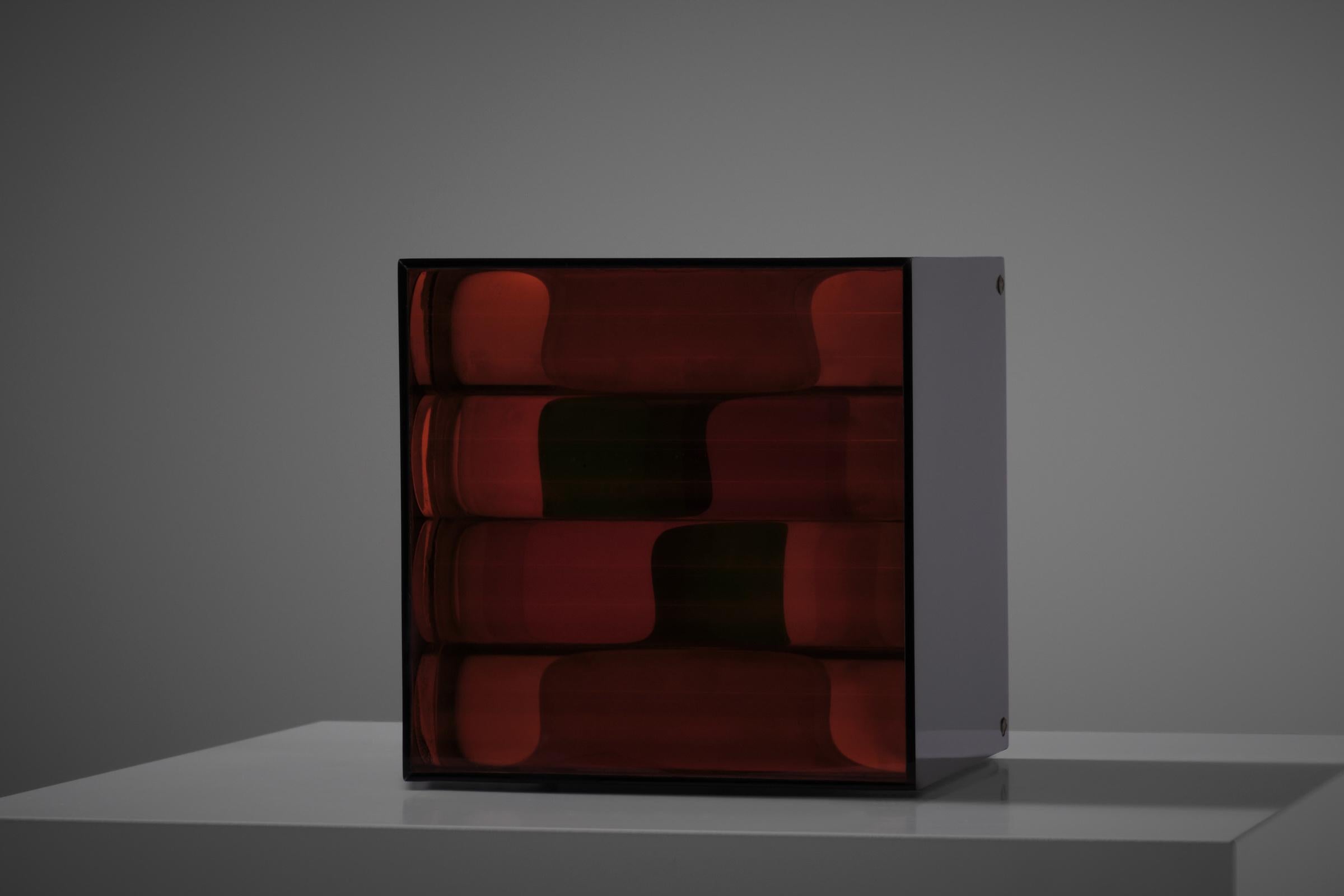 Mobile Kinetic Light box by Perla Benveniste, Buenos Aires 1970s 4