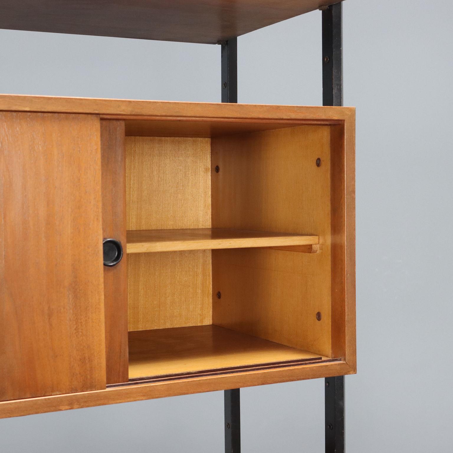 Impiallacciato Mobile Libreria Anni 60 in vendita