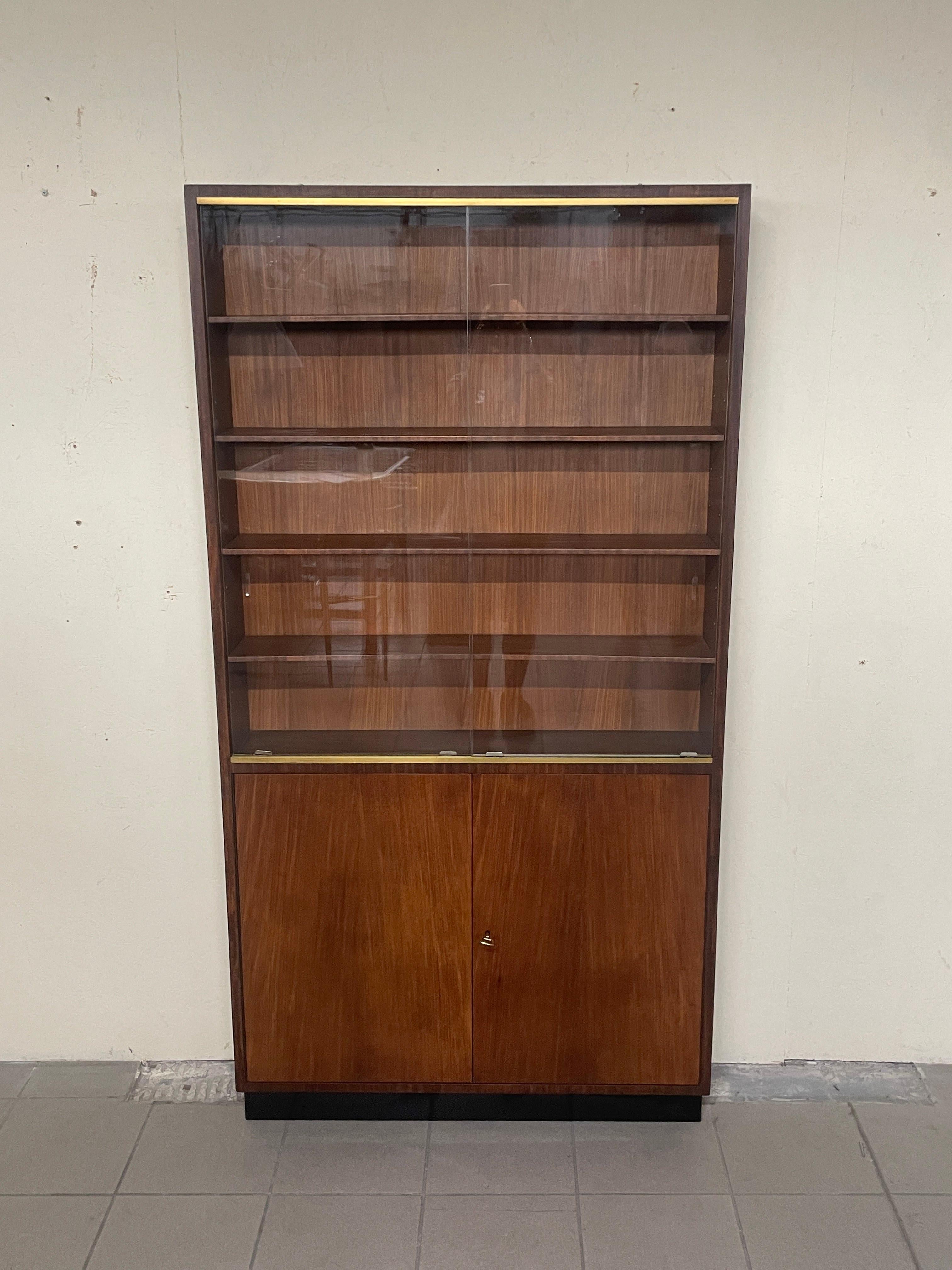 European 1960s bookcase display cabinet For Sale