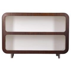 Vintage Holz Bücherregal Schrank 1970er Jahre italienisches Design