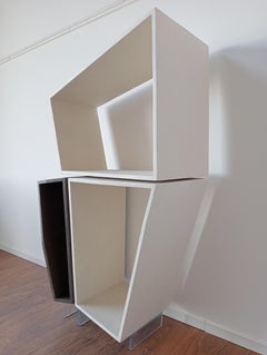 Furniture "MAY" Italian Design Modern Handmade Wood and Resin Sculpture