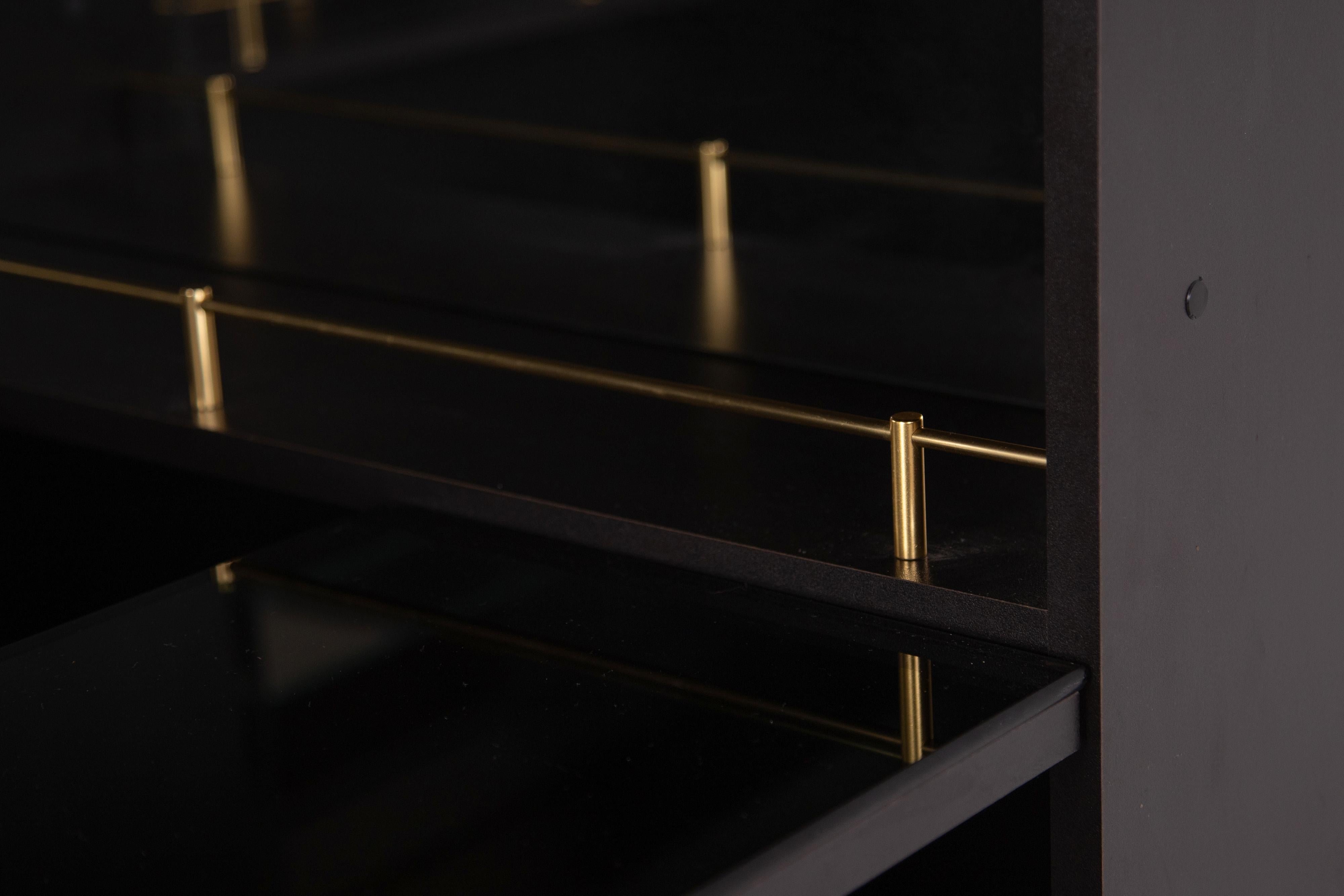 Corner cabinet/wall bar, Italy, 1980s For Sale 3