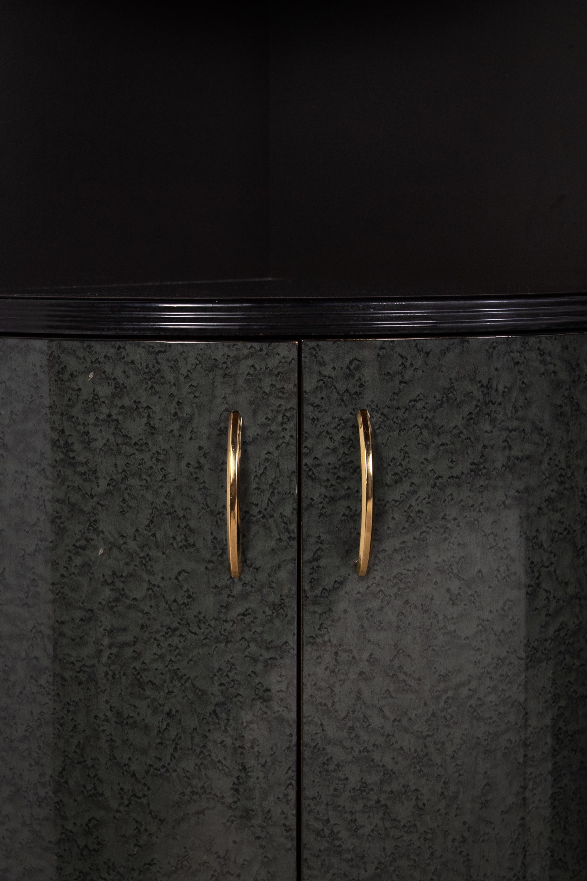 Corner cabinet/wall bar, Italy, 1980s In Good Condition For Sale In Correggio, IT