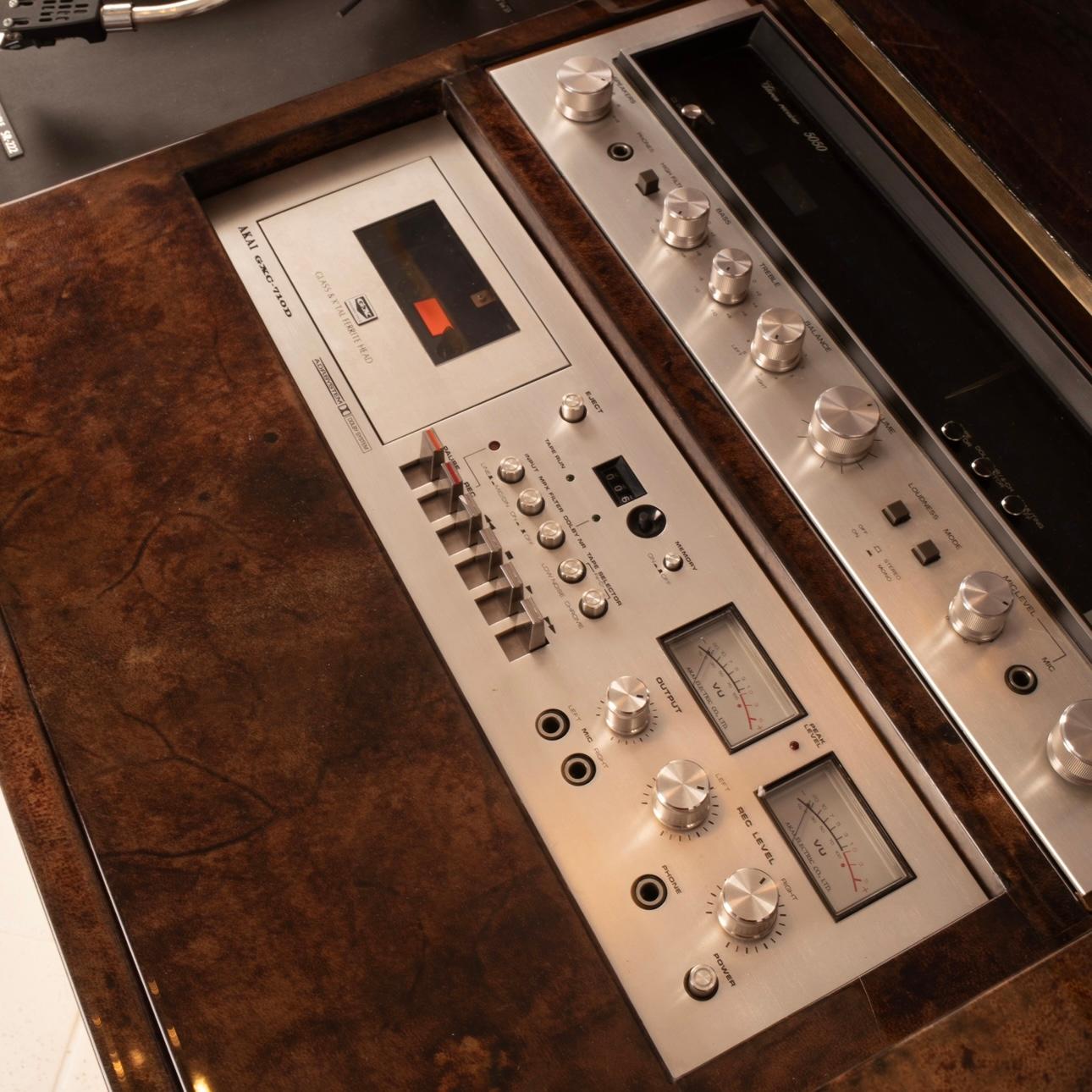 Mobile Radio and DJ by Aldo Tura for Tura Milano 1960 5