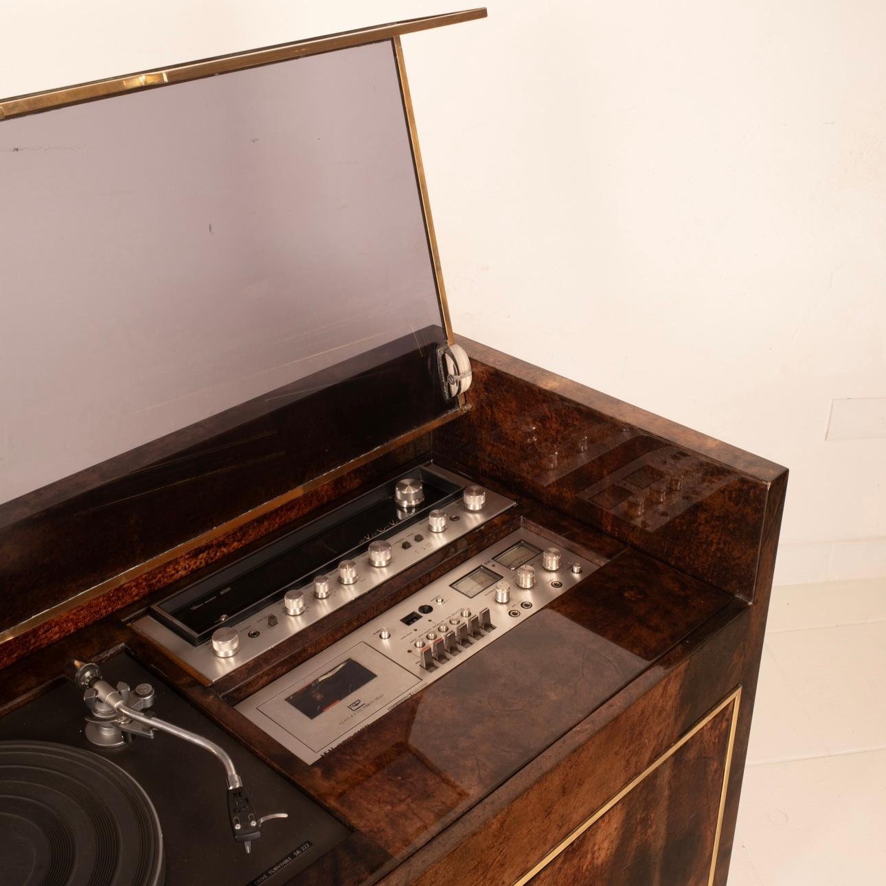 Mobile Radio and DJ by Aldo Tura for Tura Milano 1960 6