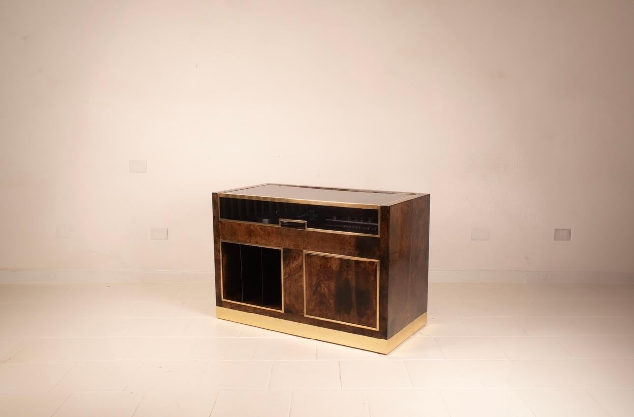 Italian Mobile Radio and DJ by Aldo Tura for Tura Milano 1960