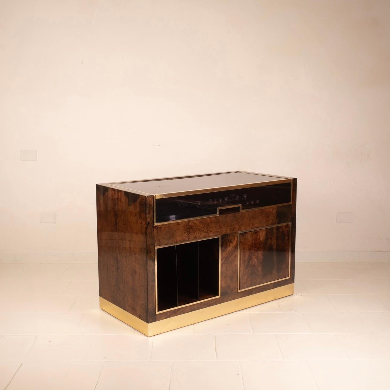 Mobile Radio and DJ by Aldo Tura for Tura Milano 1960 1