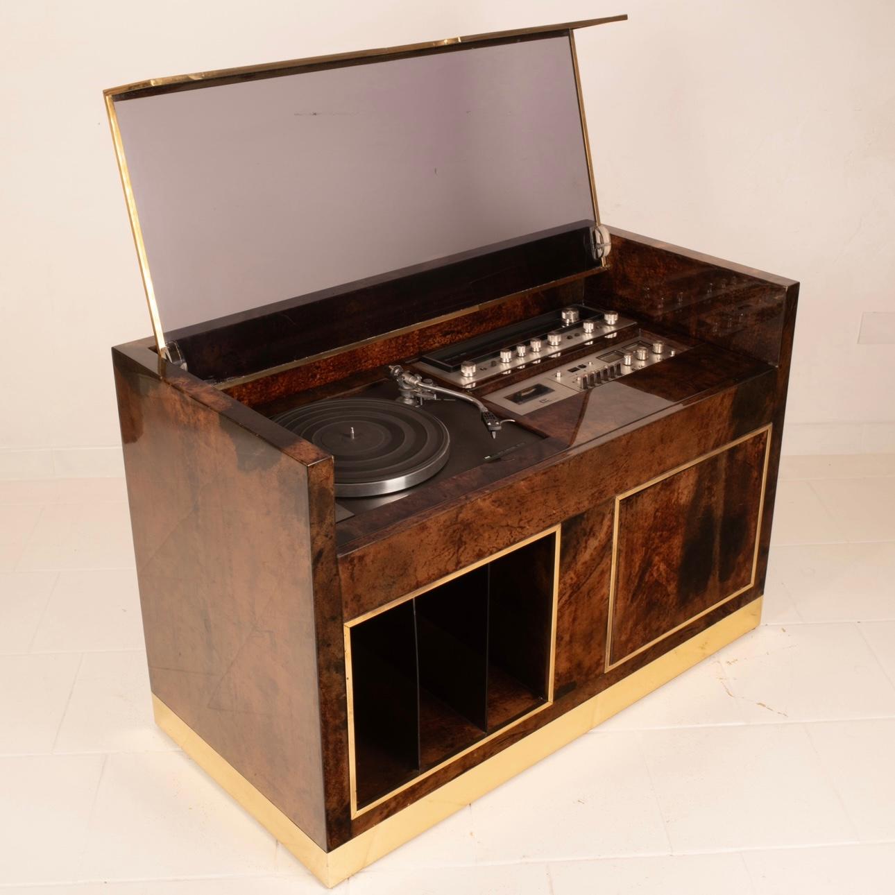 Mobile Radio and DJ by Aldo Tura for Tura Milano 1960 3
