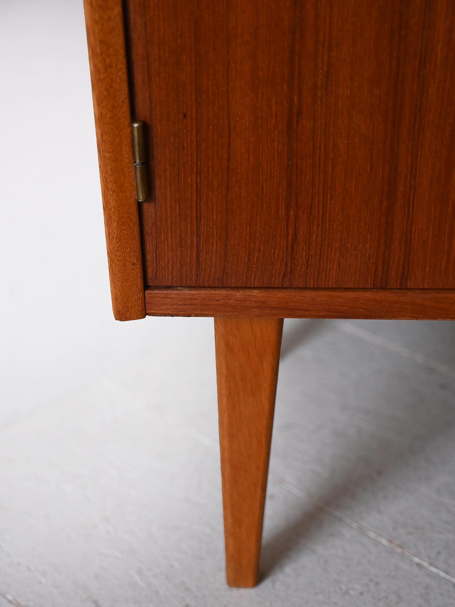 Teak Scandinavian furniture with shelving For Sale