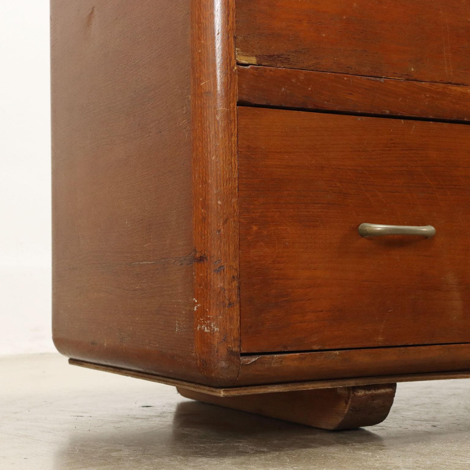 1950s oak filing cabinet For Sale 1