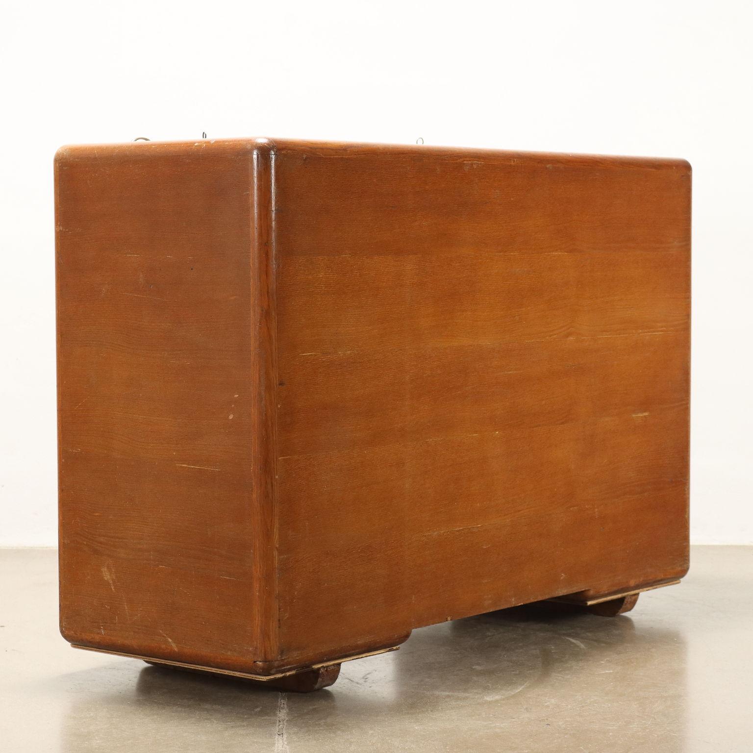 1950s oak filing cabinet For Sale 2
