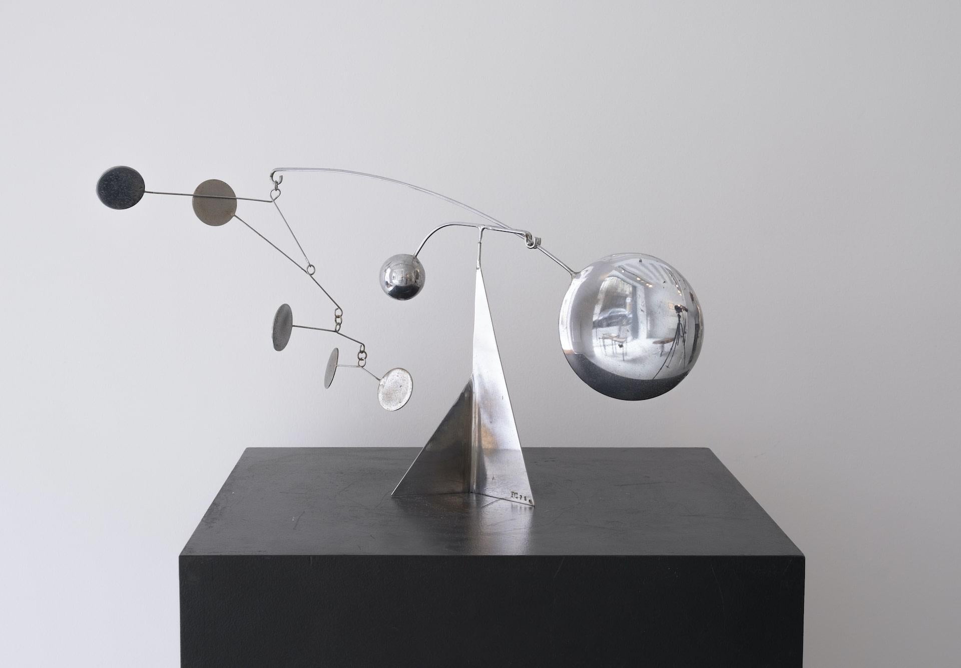 Kinetic Mobile Sculpture by François Collette