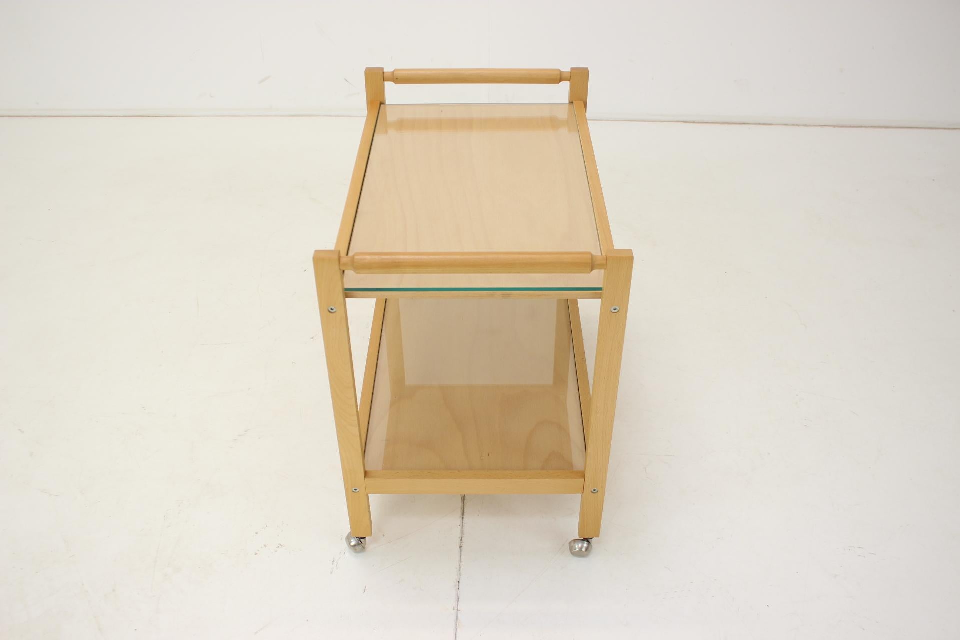 Late 20th Century Mobile Serving Table of the 1980s, Czechoslovakia For Sale