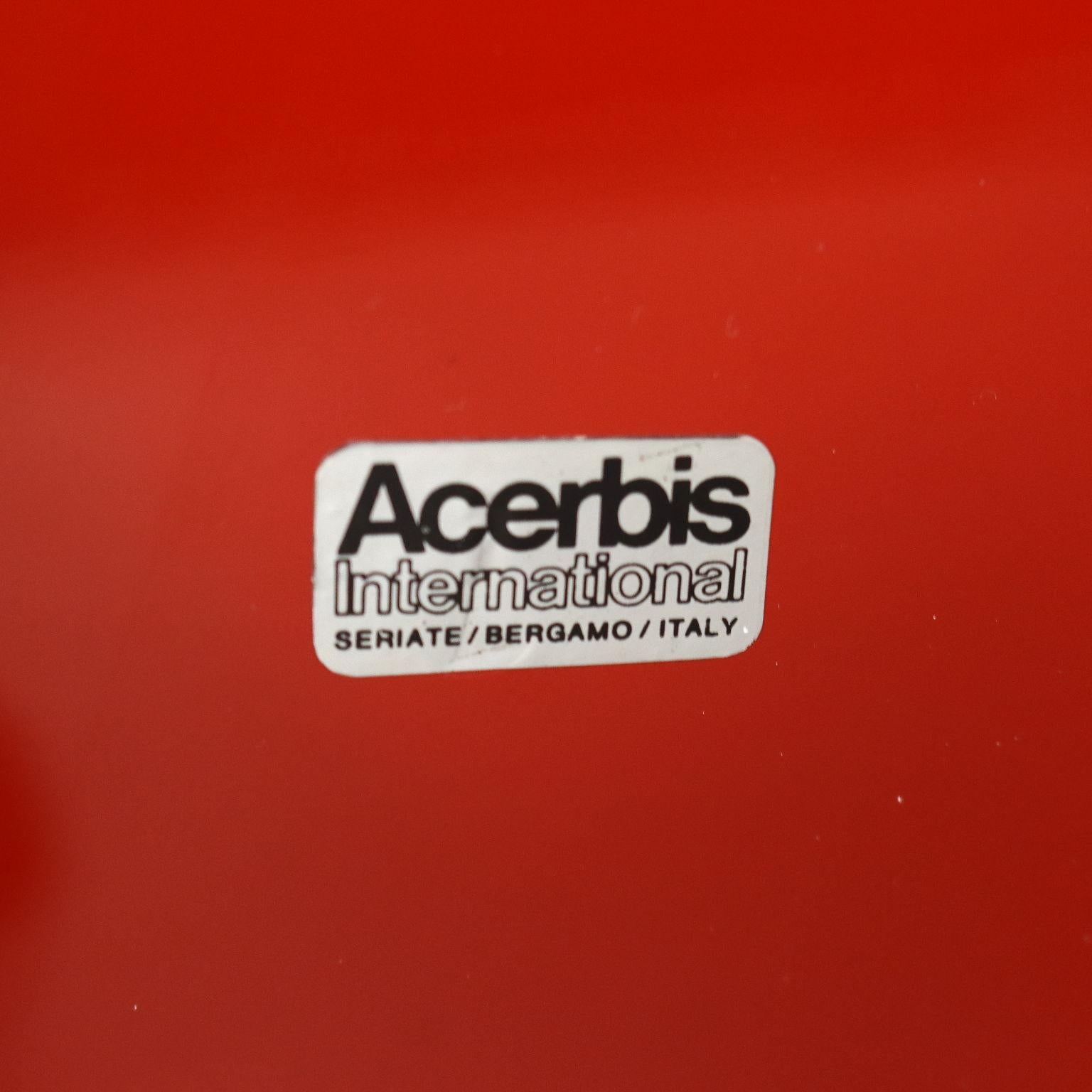 Mobil 'Sheraton' di Giotto Stoppino per Acerbis anni 80 laccato rosso im Angebot 6