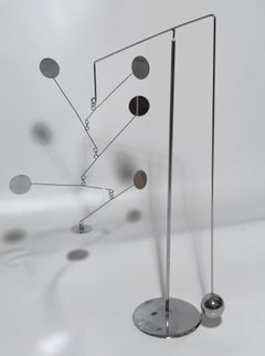 Mobile-stabile in chrome-plated steel François Collette, France, 1970
