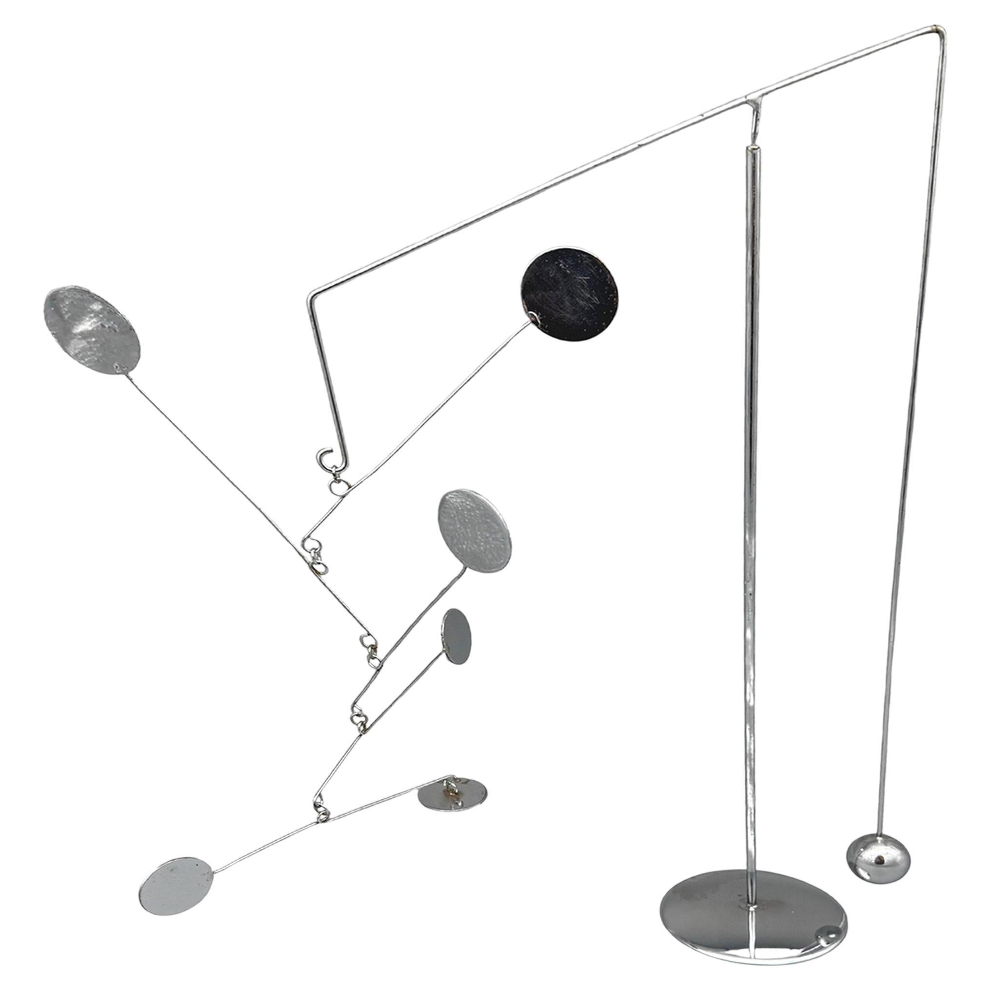 Mobile-stabile in chrome-plated steel François Collette, France, 1970