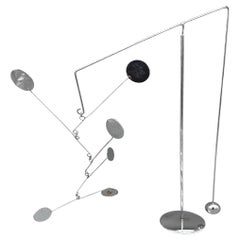 Mobile-stabile in chrome-plated steel François Collette, France, 1970