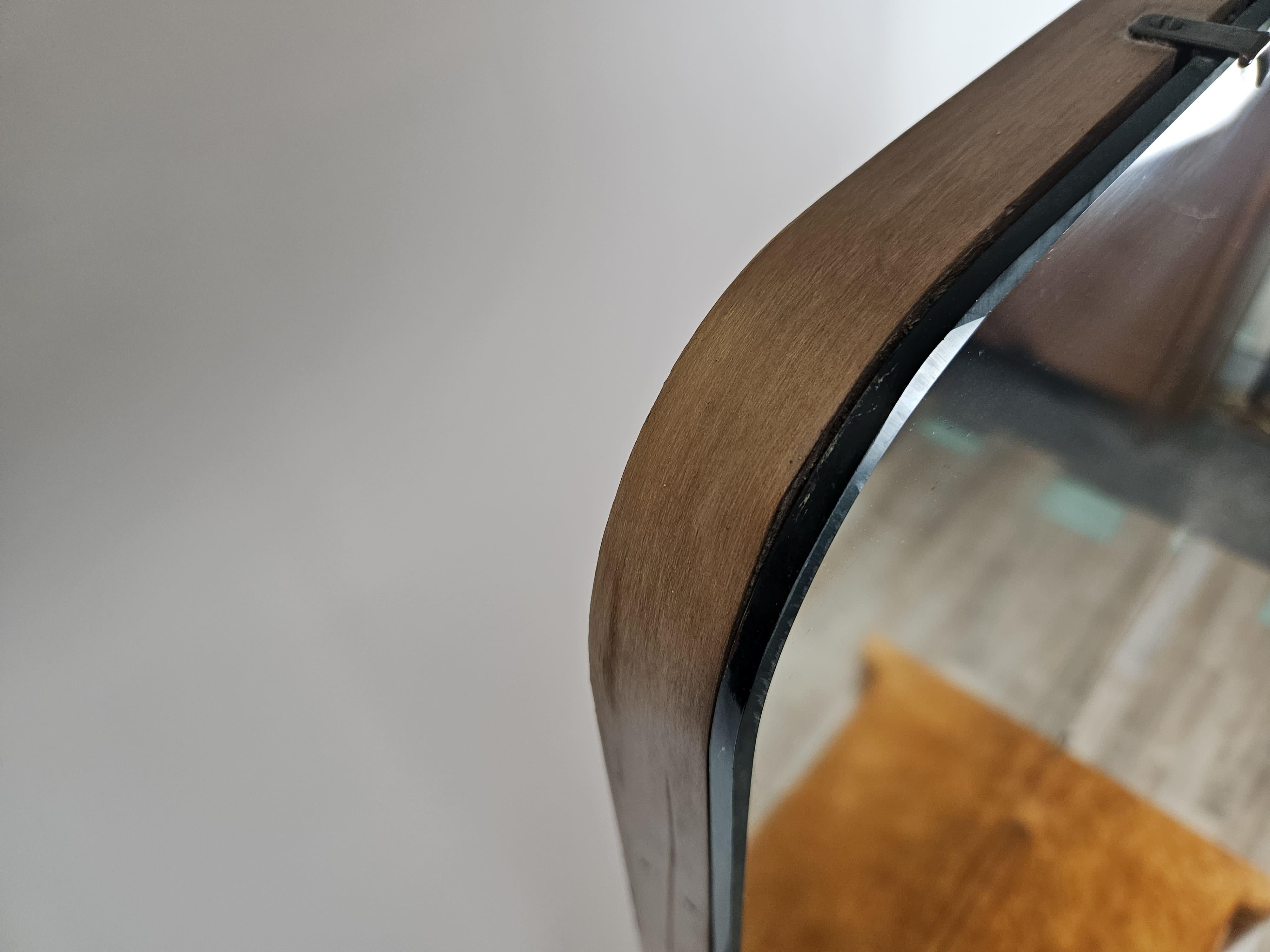 Italian Coiffeuse Art Déco en loupe de tuja avec grand miroir et tiroirs 1940 en vente