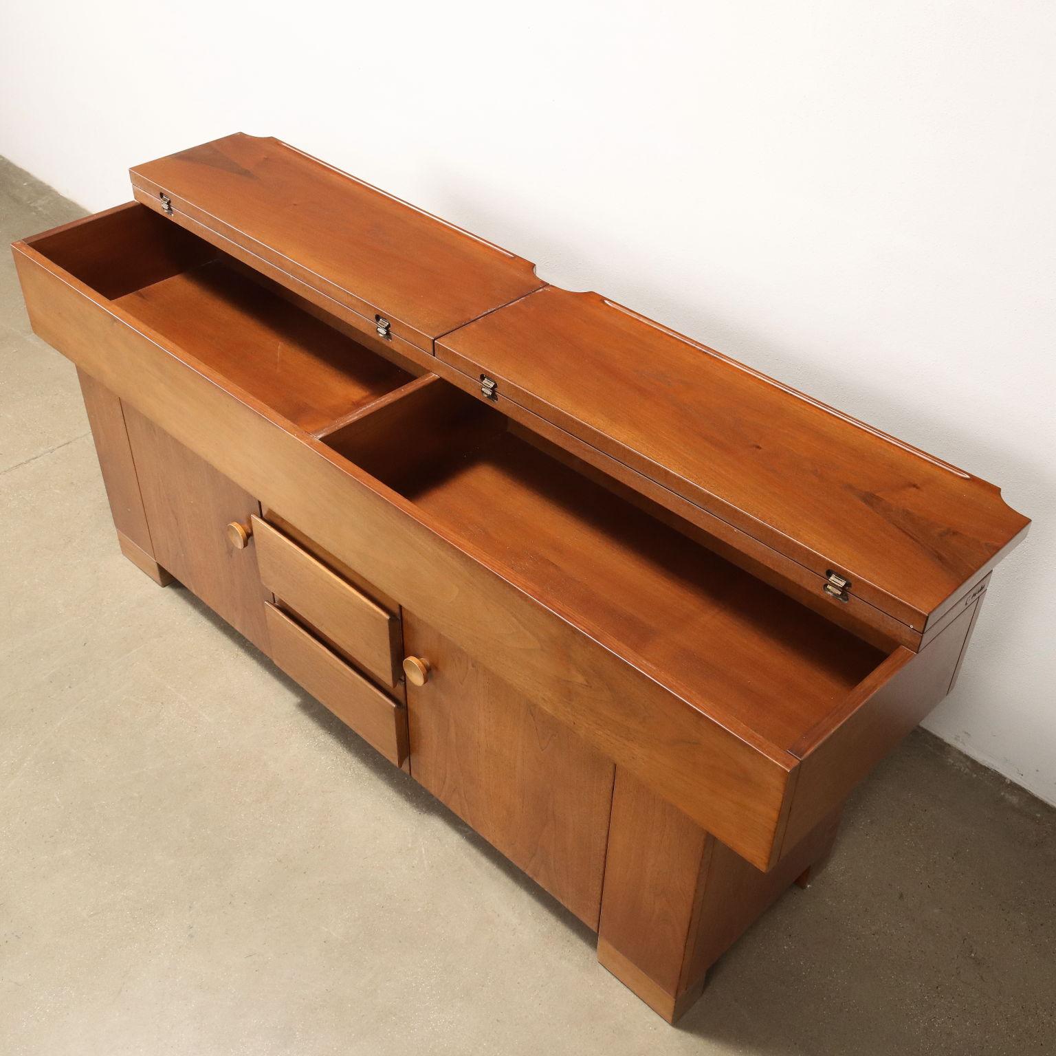 Veneer 'Torbecchia' cabinet by Giovanni Michelucci for Poltronova 1960s-70s For Sale