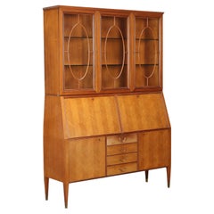 Vintage 1950s Showcase Cabinet with Flap