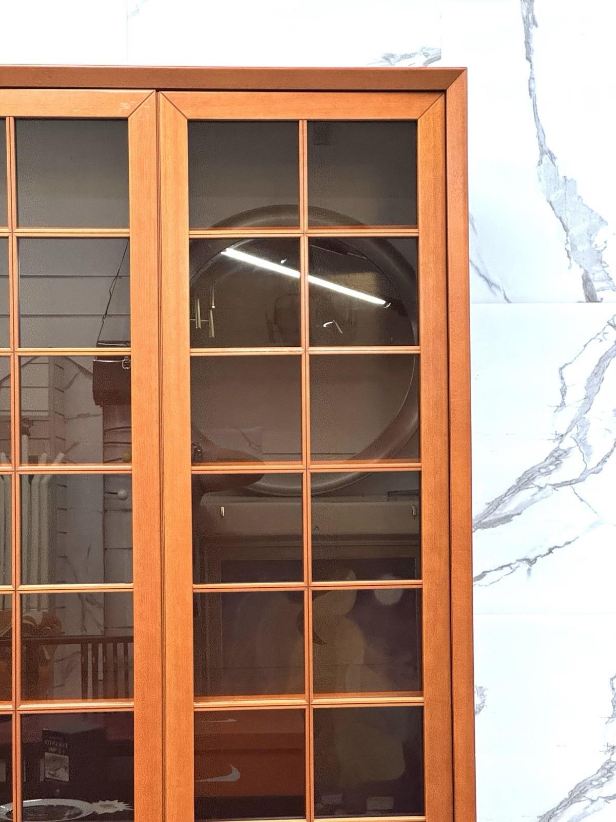 Legno Mobile Vetrinetta Fabrizio Poldaretti Linea arredo Caccia Alla Volpe Anni ‘70 in vendita