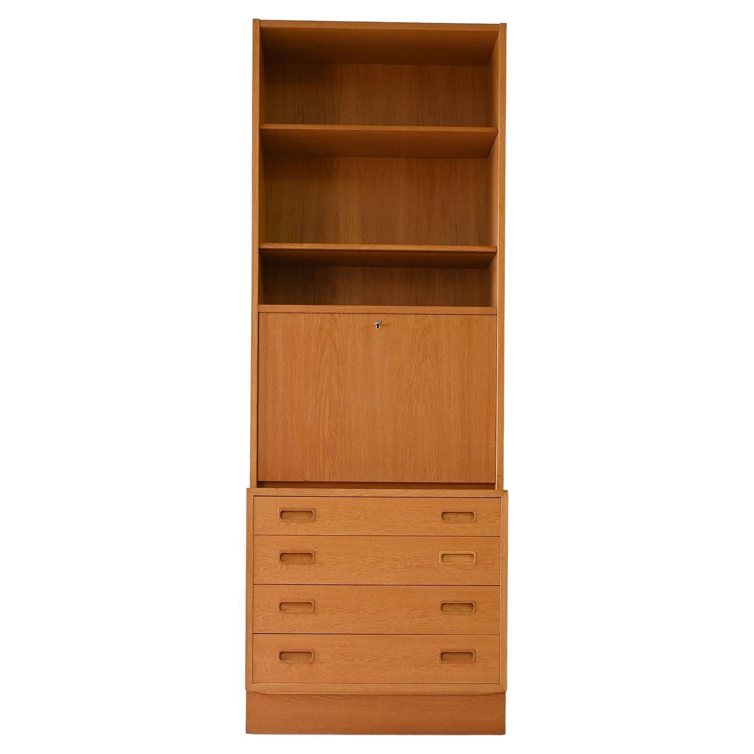 Vintage-Schrank mit Schubladen und Schreibtisch