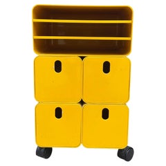 Mobiletto a Scombarti Design, années 70, Giallo, plastique, vintage