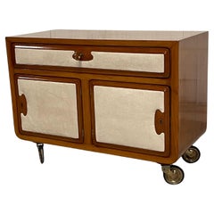 Storage cabinet with wheels 1940s