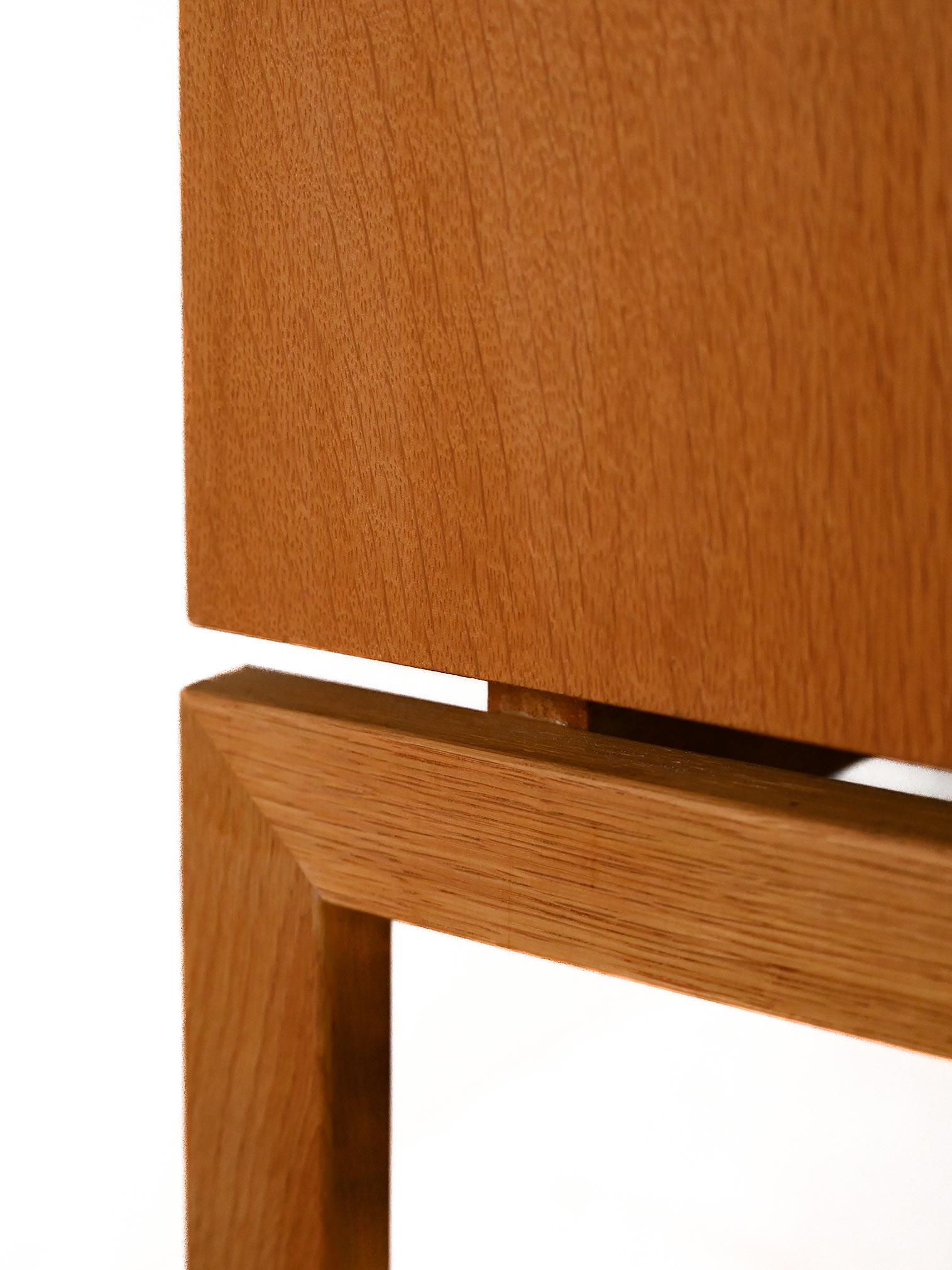 Oak 1960s oak entryway cabinet For Sale