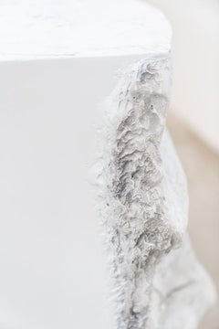 Carrara marble sculptural cabinet