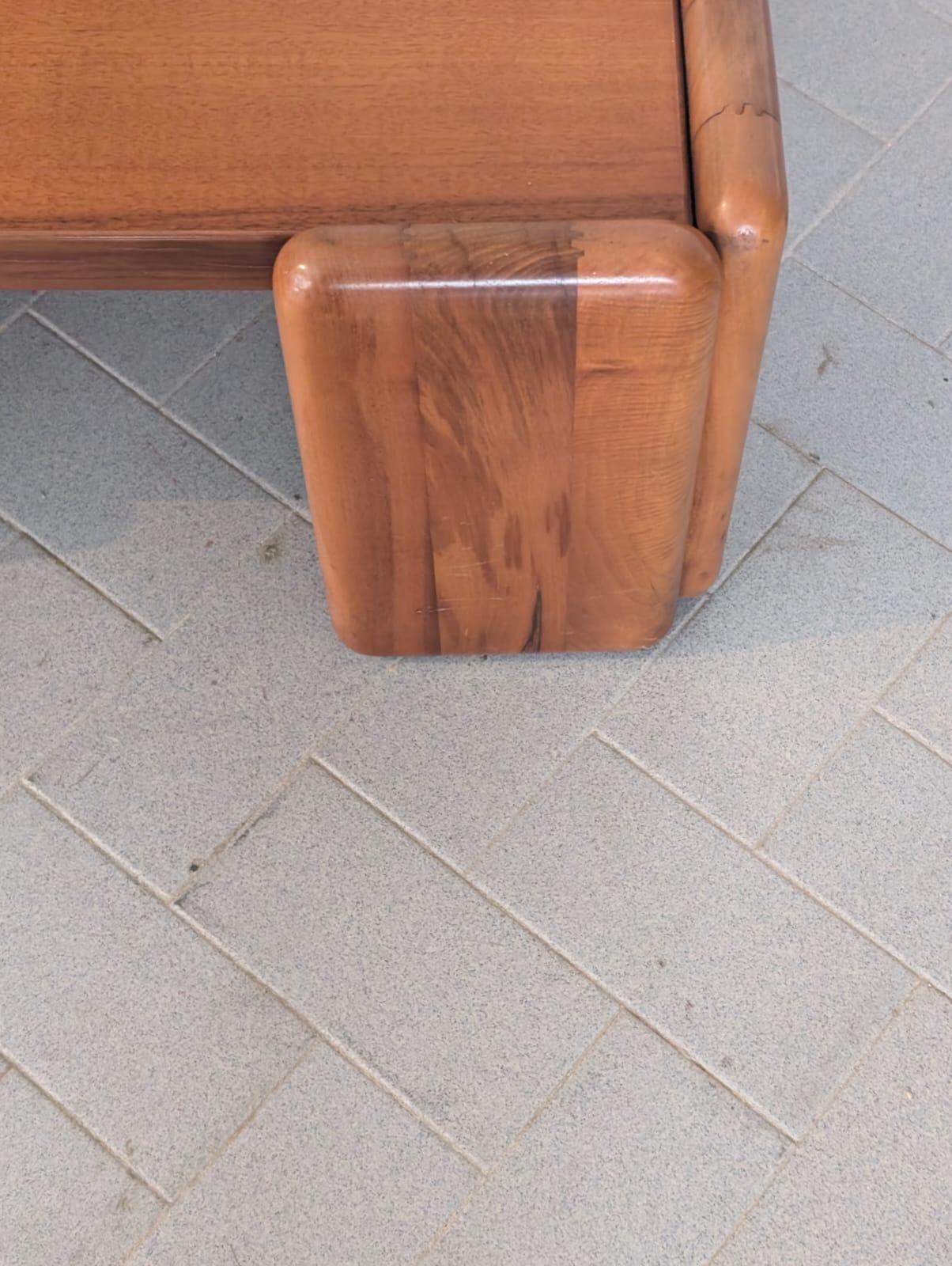 Mid-Century moderno mobilgirgi coffee table in honey walnut national italian in vendita