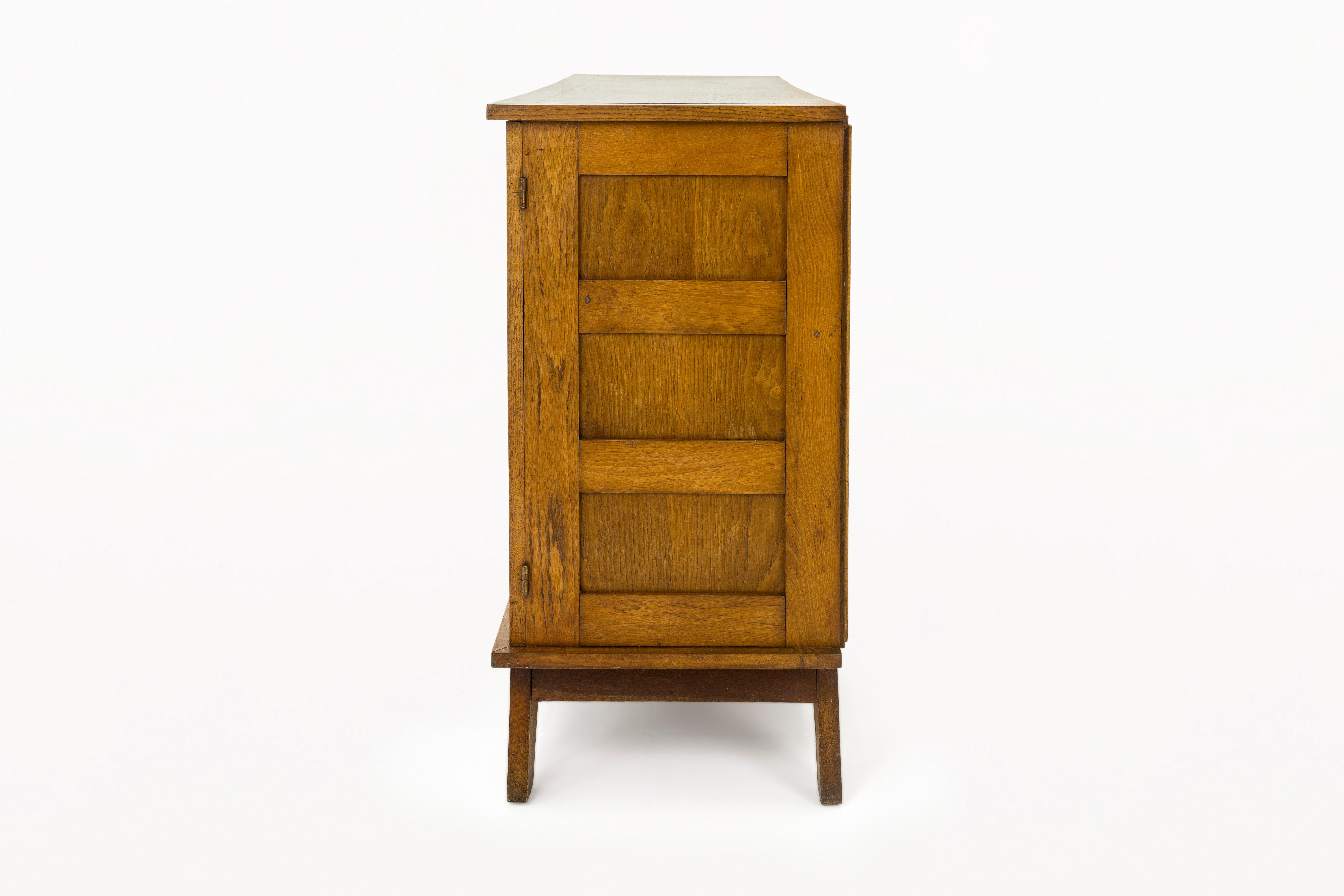 Mobilier D’urgence Type v.150, Sideboard by Rene Gabriel, Circa 1950, France In Good Condition For Sale In Girona, Spain