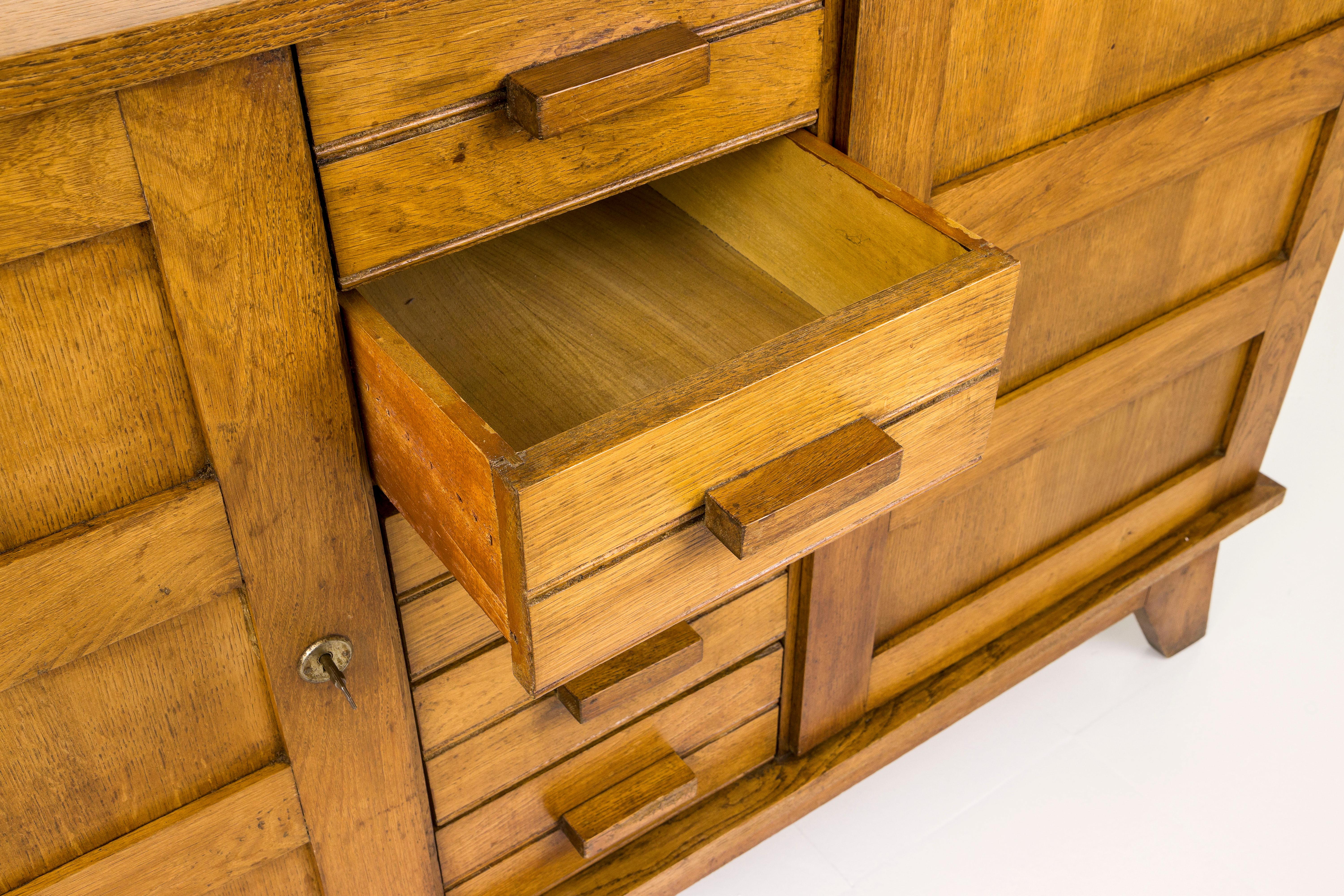 Mobilier D’urgence Type v.150, Sideboard by Rene Gabriel, Circa 1950, France For Sale 1