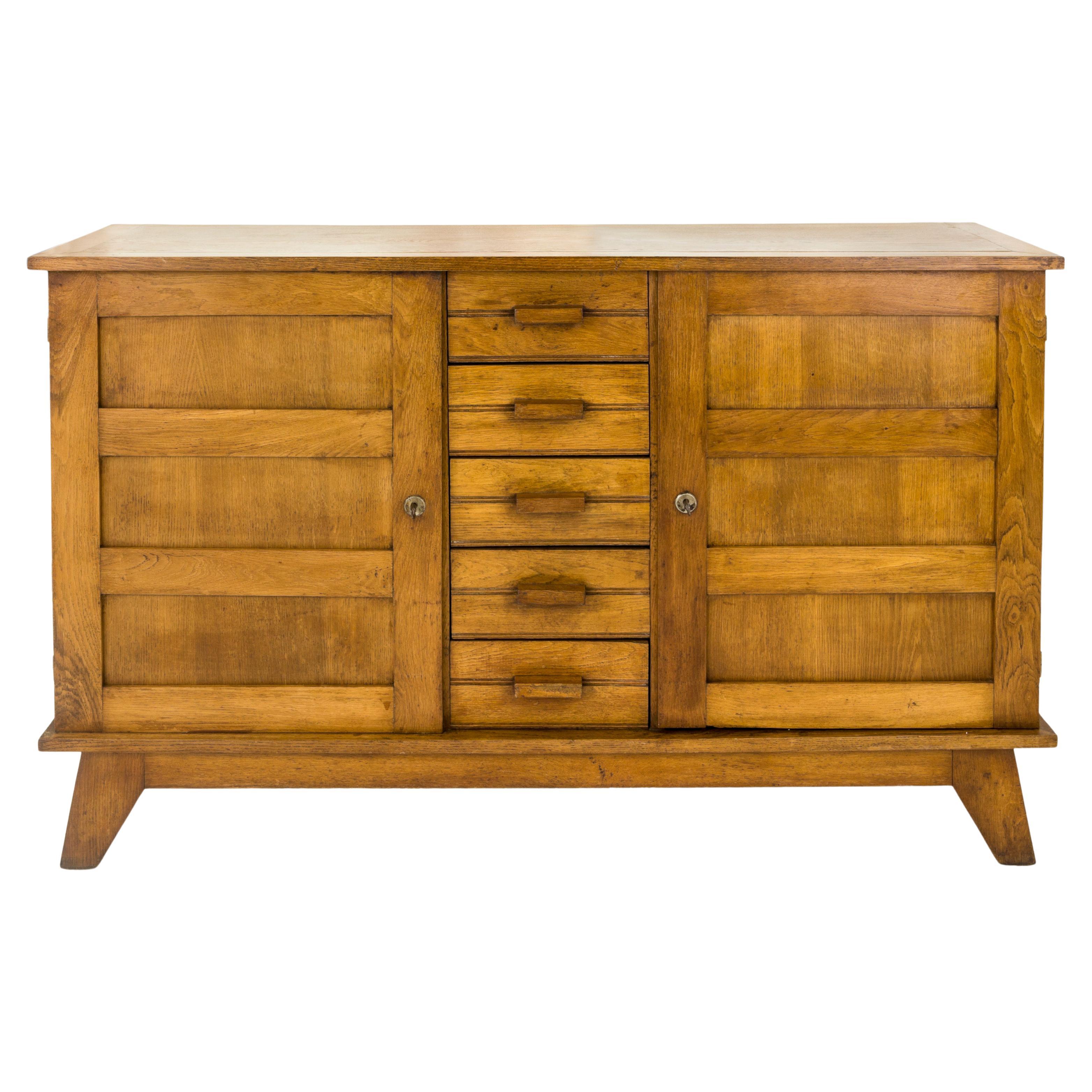 Mobilier D’urgence Type v.150, Sideboard by Rene Gabriel, Circa 1950, France For Sale