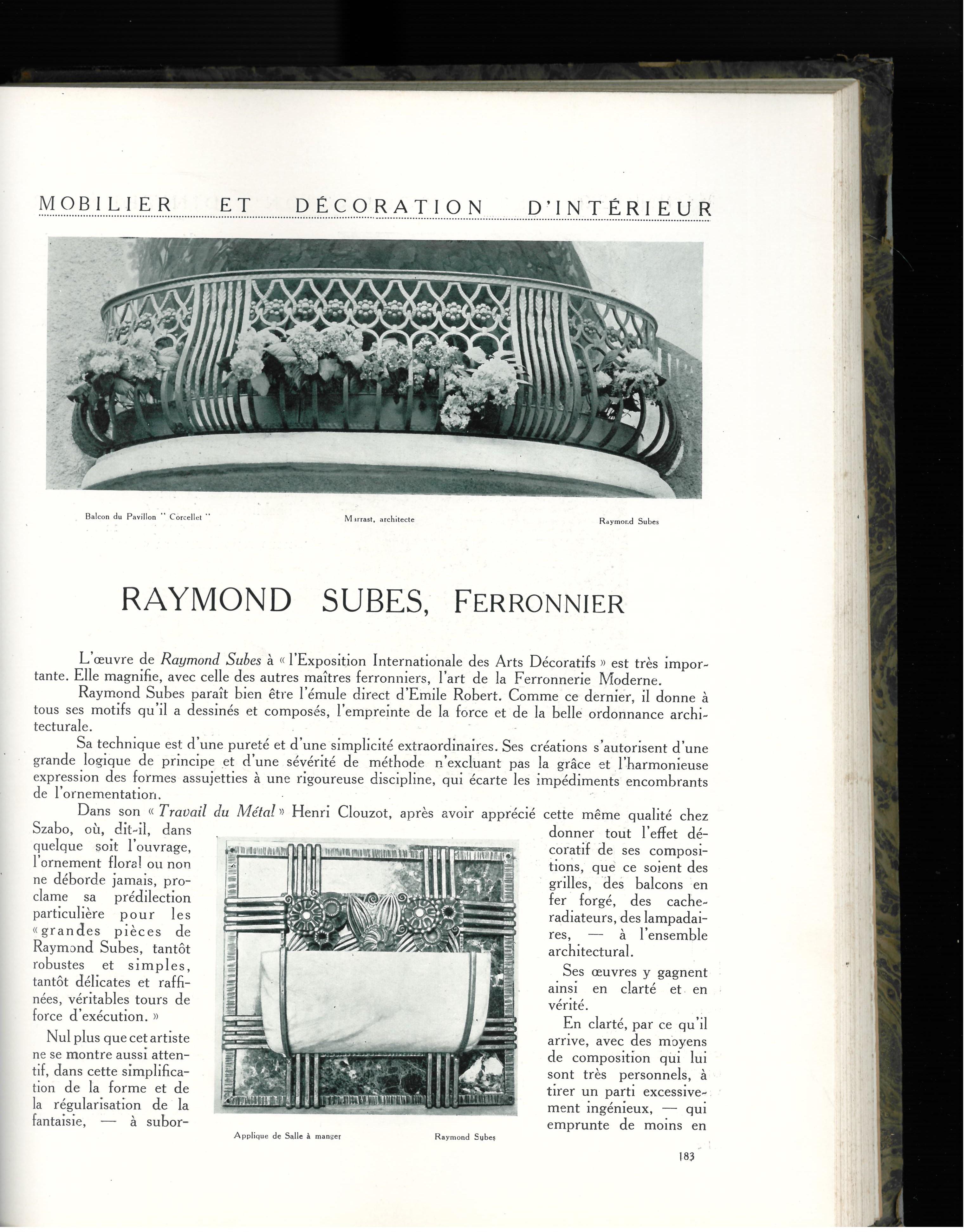 20th Century Mobilier Et Decoration D'interieur ( Book) For Sale