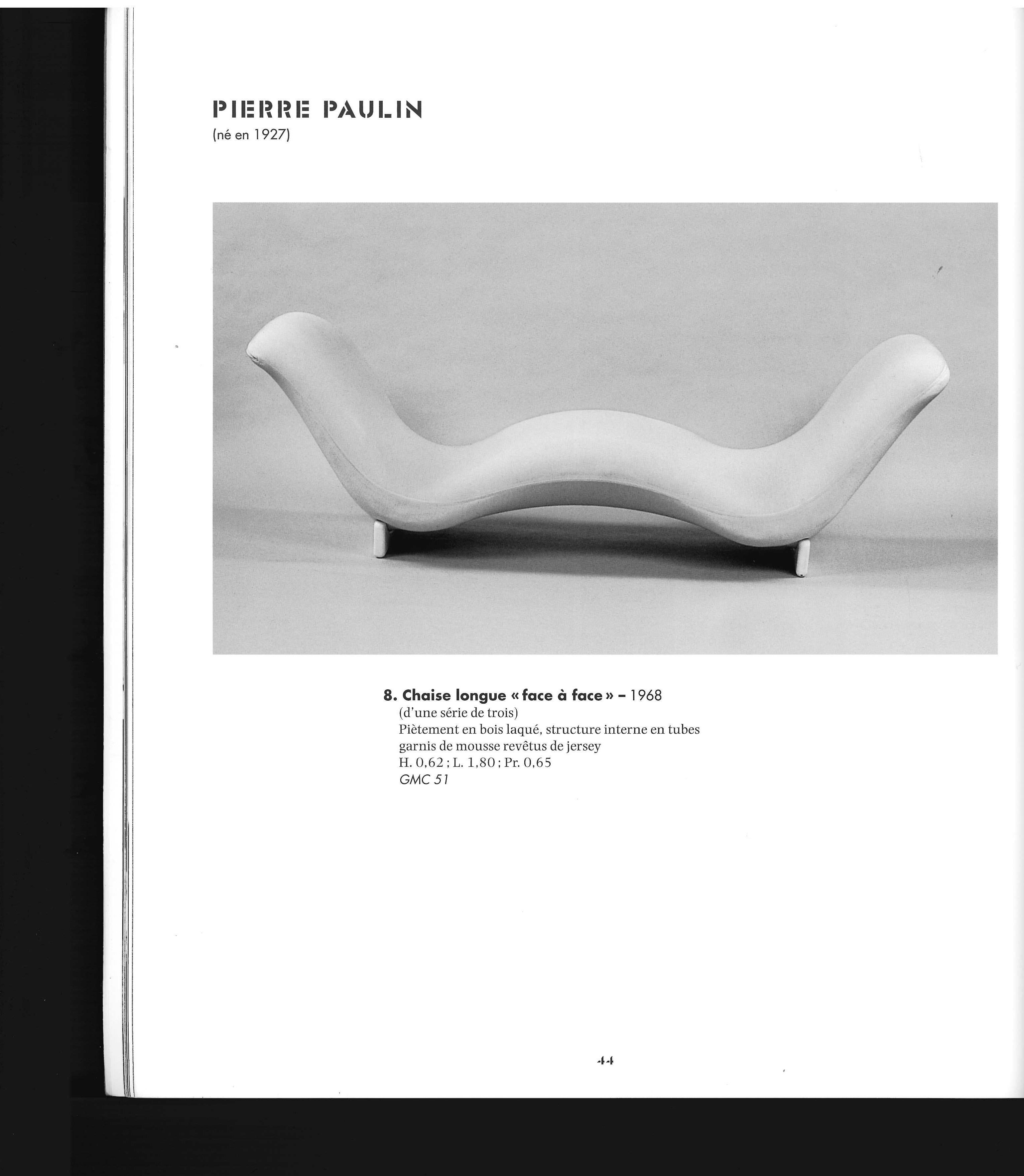 Catalogue of an exhibition of 161 pieces of furniture made by some of France's most influential designers in the final third of the 20th century and the early years of 21st century, some of those included are - Claude & Francois Xavier Lalanne,