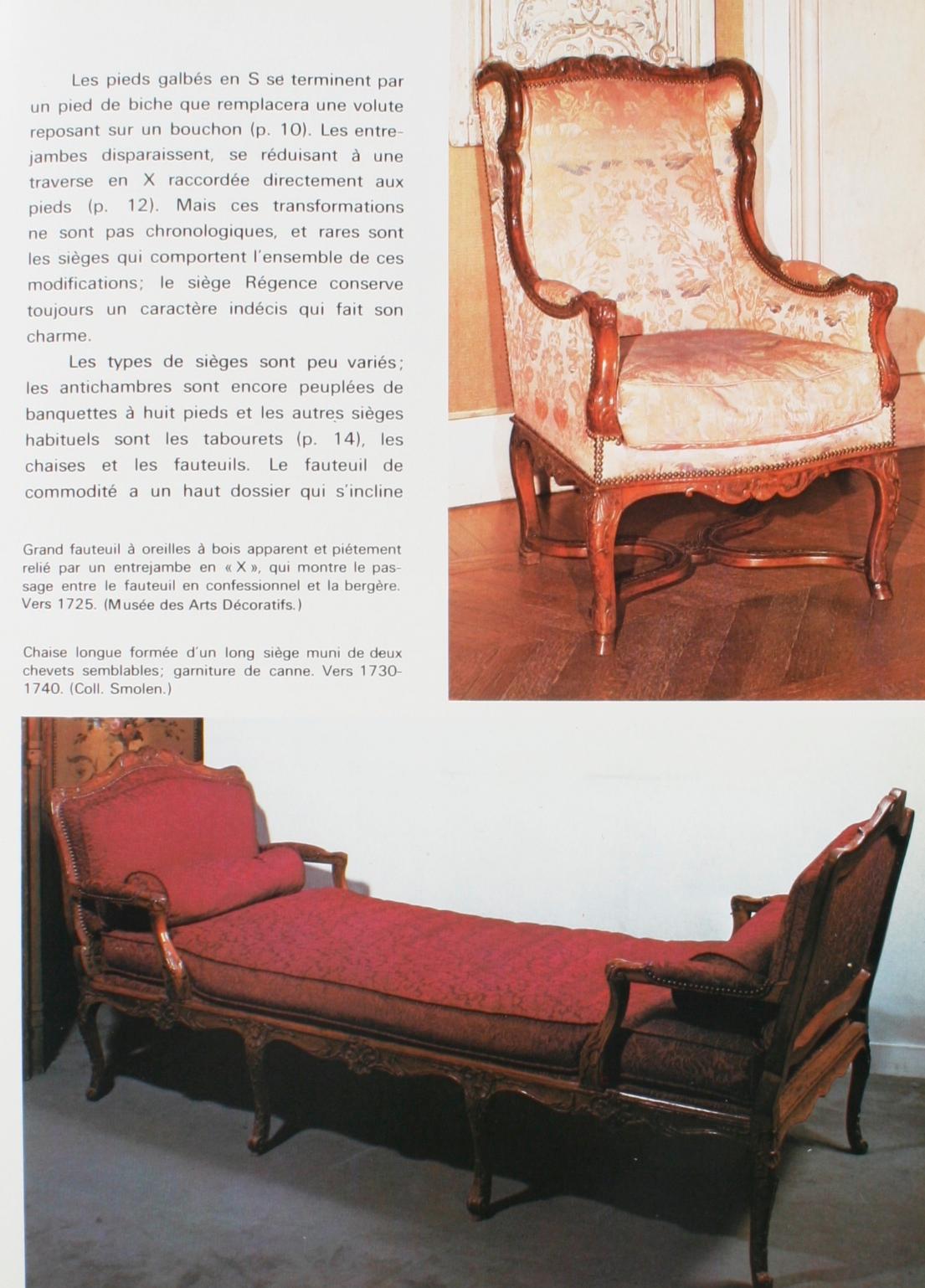 Mobilier Regence, Louis XV by Monica Burckhardt, First Edition In Good Condition In valatie, NY