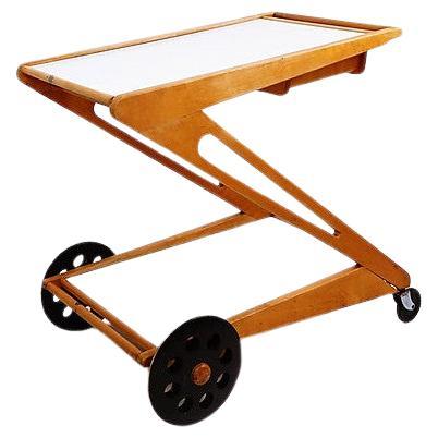 "Mobilo PE03" Serving Trolley by Cees Braakman for Pastoe, 1950s For Sale