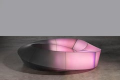 Panchina circolare interattiva illuminata a LED "Mobius