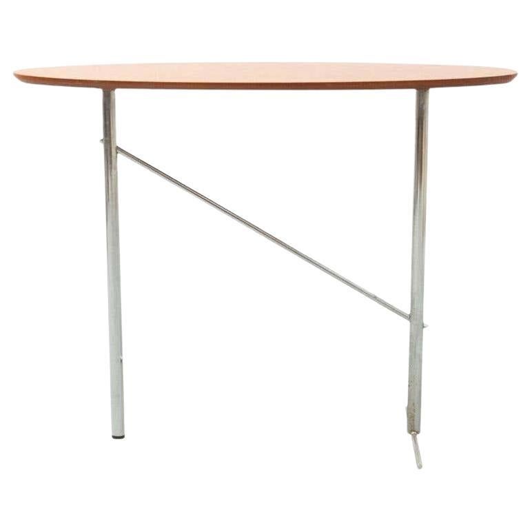 Mobles 114 Wood and Metal Side Table, circa 1980 For Sale