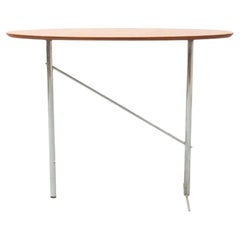 Mobles 114 Wood and Metal Side Table, circa 1980