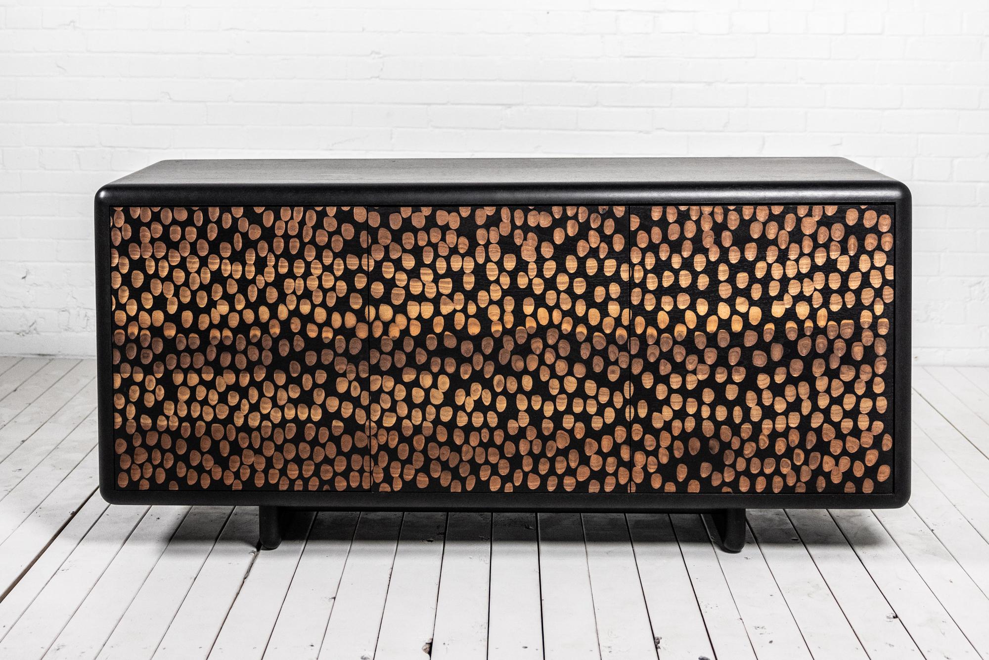 Mobley MK2 Cabinet 001 - Hand Carved Cabinet Made from Solid Walnut