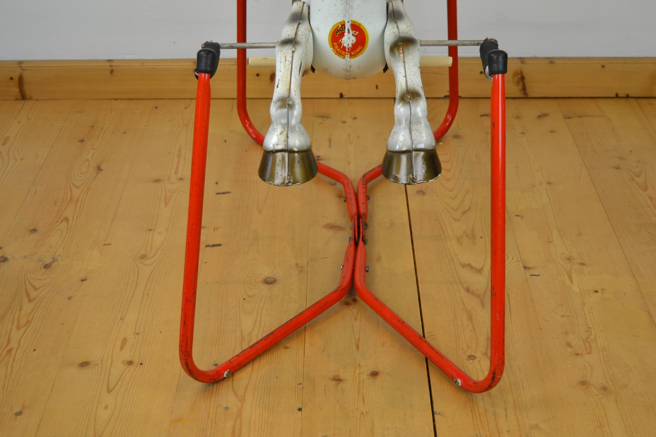 Metal Mobo Prairie King Rocking Horse Toy, England, 1960s For Sale