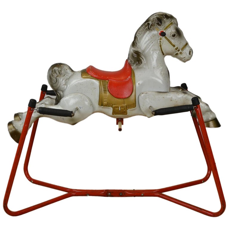 Mobo Prairie King Rocking Horse Toy, England, 1960s For Sale at 1stDibs