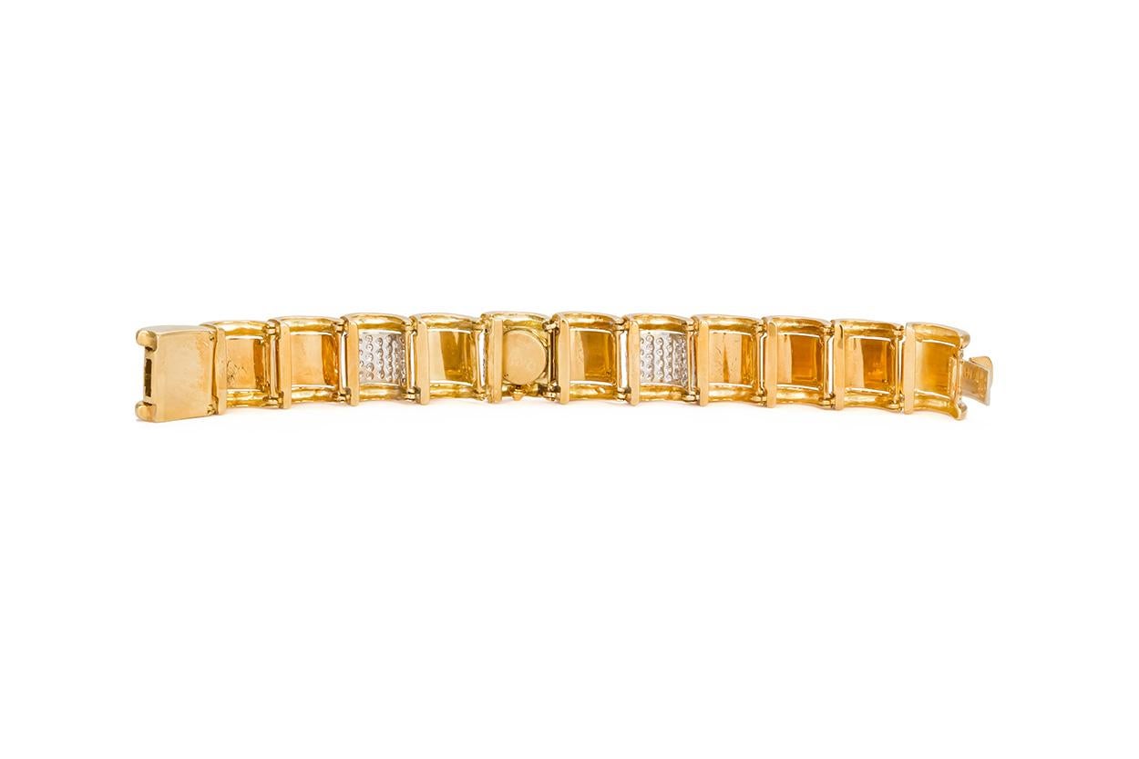 Moboco 18 Karat Yellow Gold and Diamond Ribbon Jewelry Set 12