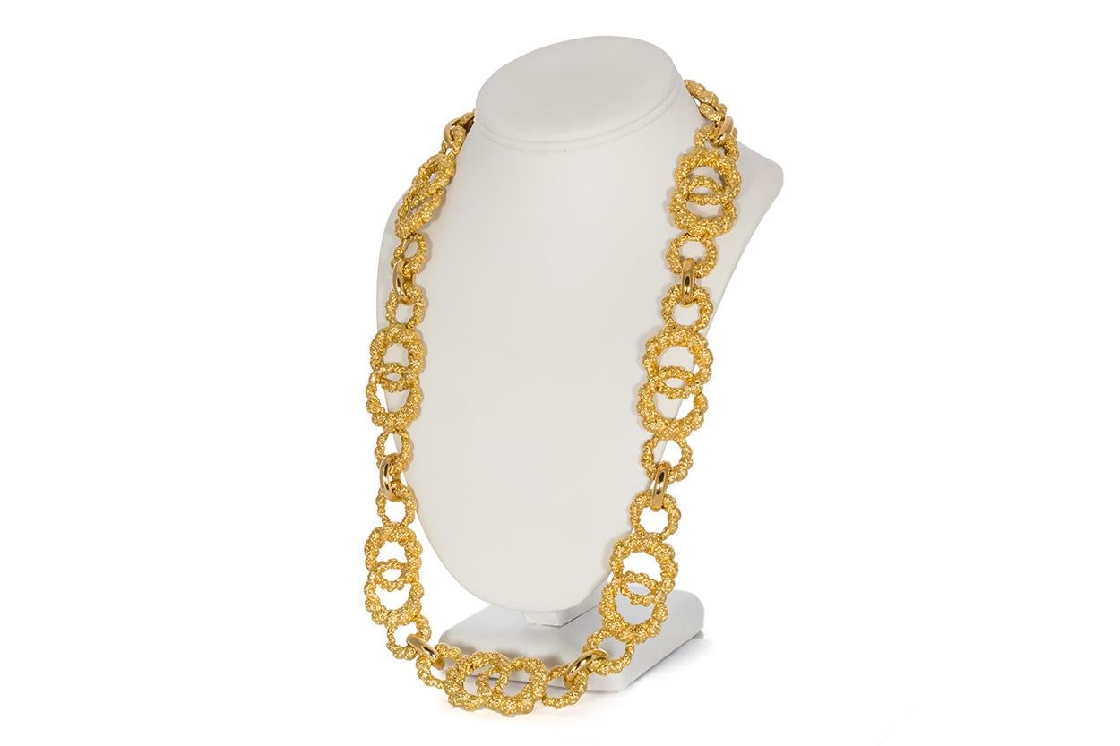 Contemporary Moboco 18 Karat Yellow Gold Vintage Necklace