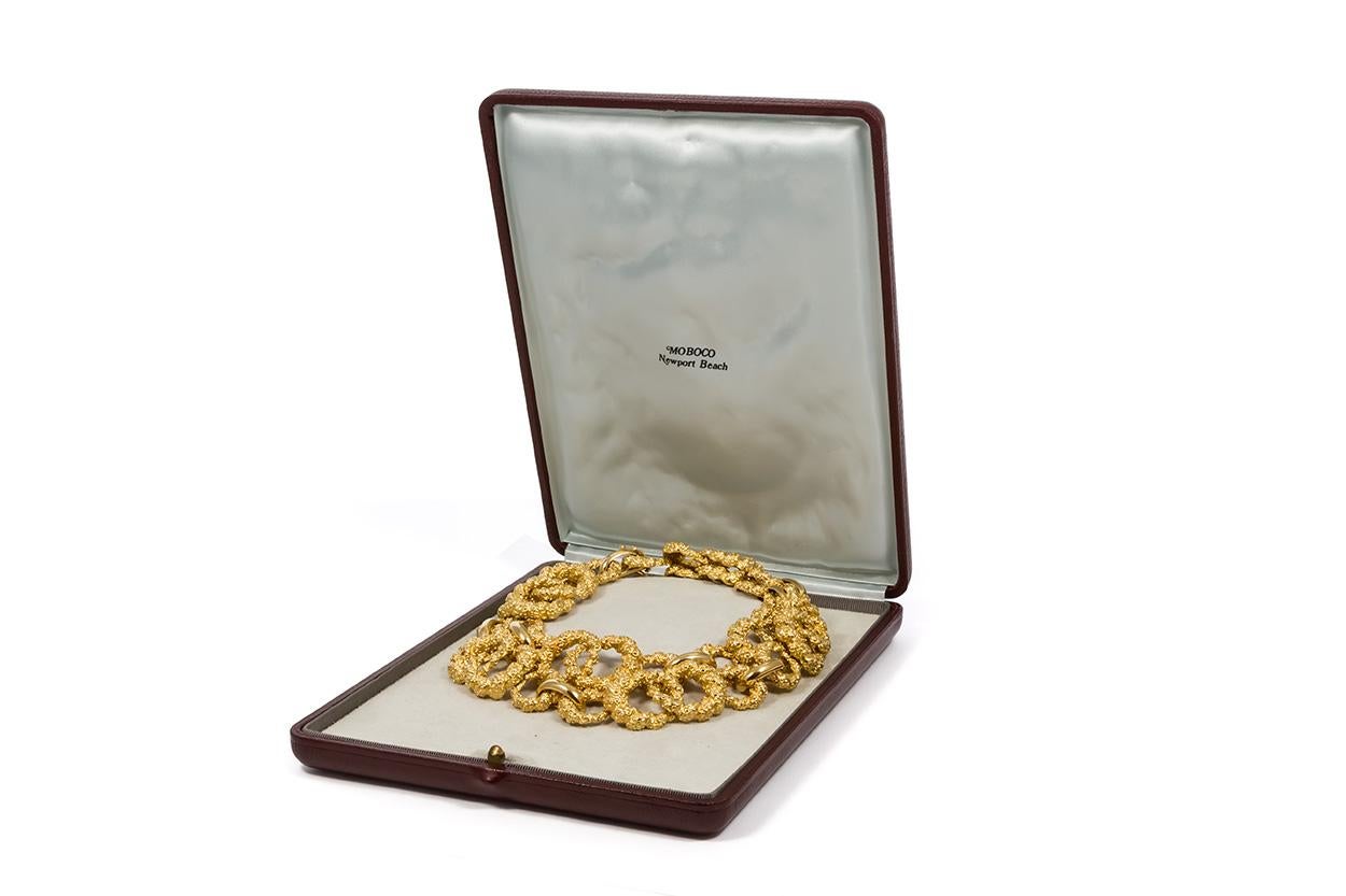 Moboco 18 Karat Yellow Gold Vintage Necklace 2